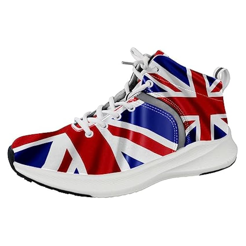 Chaussures de course pour homme Motif drapeau britanniq