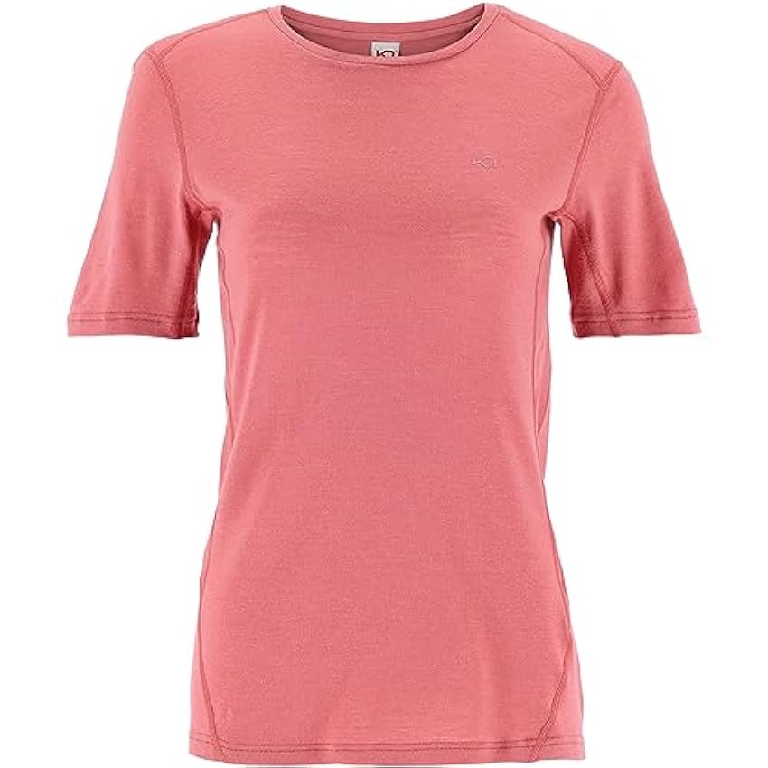 Kari Traa Lucie T-shirt de randonnée pour femme, coupe ajustée, 100 % laine, panneaux sous les bras pour la respirabilité LuUDtWam