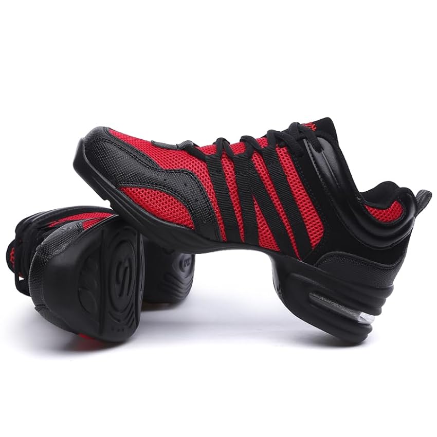 PADGENE Chaussures de Sports pour Hommes, Rouge, 35.5 E